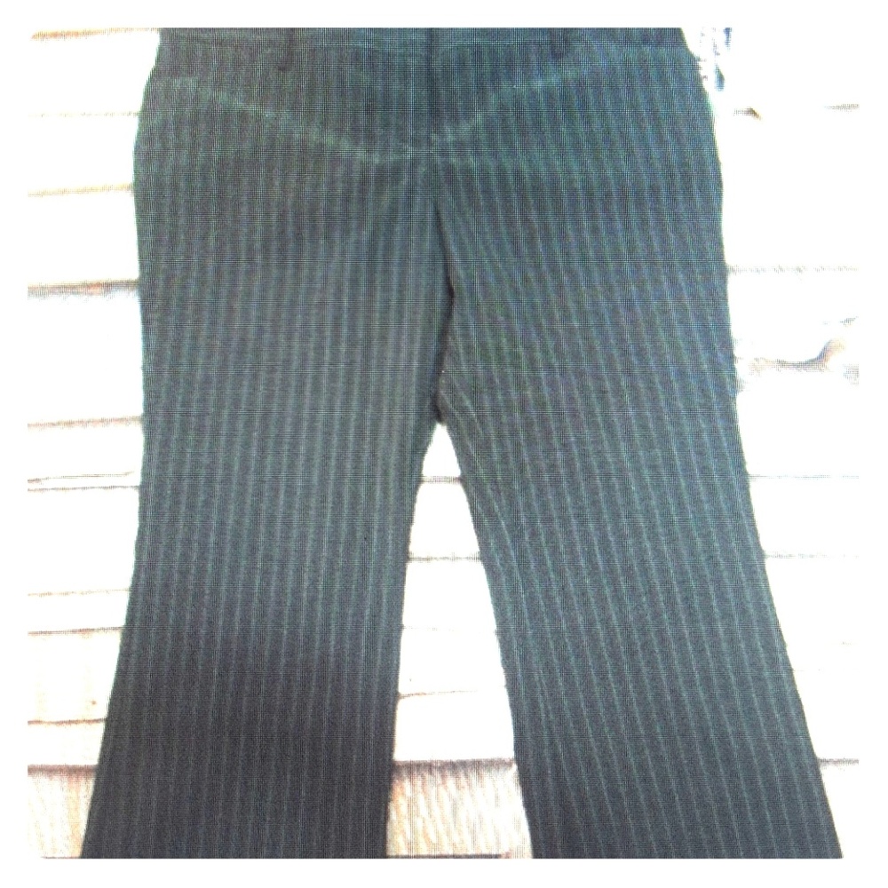 Grey pinstripe pant